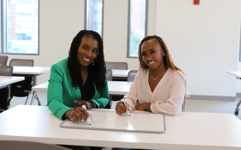 Michelle Williams and Paris Stephens