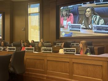 Rochelle Davidson Mhonde speaks at the Black Maternal Health Summit